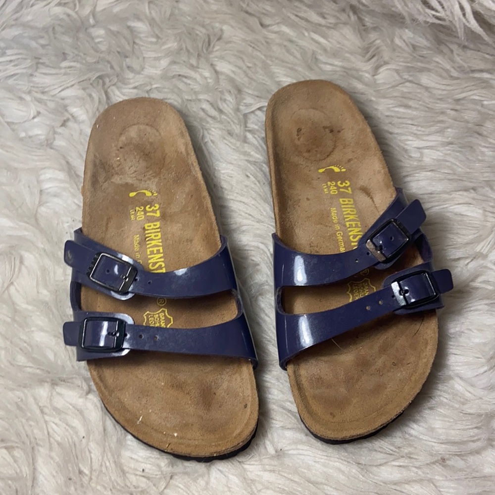 Birkenstock Ibiza Sandals Violet Blue size 37